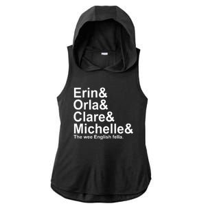 Erin Orla Clare Michelle The Wee English Fella Ladies PosiCharge Tri-Blend Wicking Draft Hoodie Tank