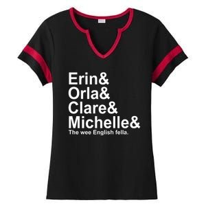 Erin Orla Clare Michelle The Wee English Fella Ladies Halftime Notch Neck Tee