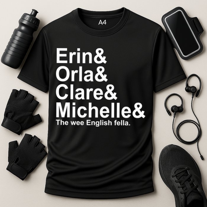 Erin Orla Clare Michelle The Wee English Fella Cooling Performance Crew T-Shirt