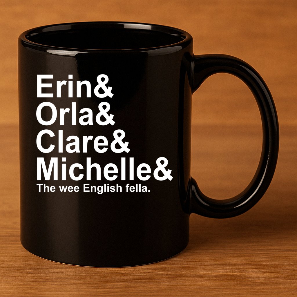 Erin Orla Clare Michelle The Wee English Fella 11oz C Handle Ceramic Mug