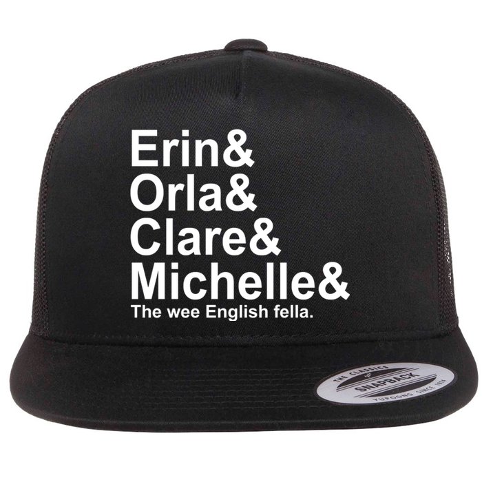 Erin Orla Clare Michelle The Wee English Fella Flat Bill Trucker Hat