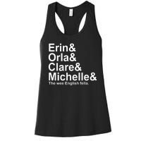 Erin Orla Clare Michelle The Wee English Fella Women's Racerback Tank