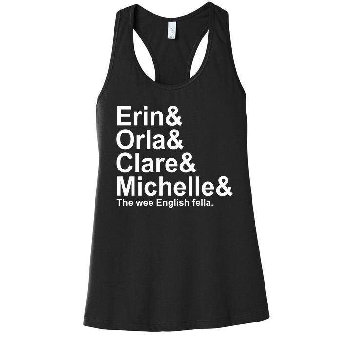 Erin Orla Clare Michelle The Wee English Fella Women's Racerback Tank