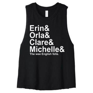 Erin Orla Clare Michelle The Wee English Fella Women's Racerback Cropped Tank