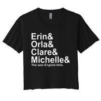 Erin Orla Clare Michelle The Wee English Fella Women's Crop Top Tee