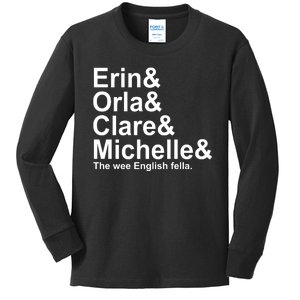 Erin Orla Clare Michelle The Wee English Fella Kids Long Sleeve Shirt