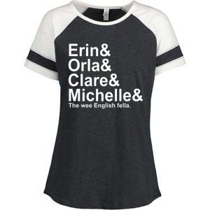 Erin Orla Clare Michelle The Wee English Fella Enza Ladies Jersey Colorblock Tee