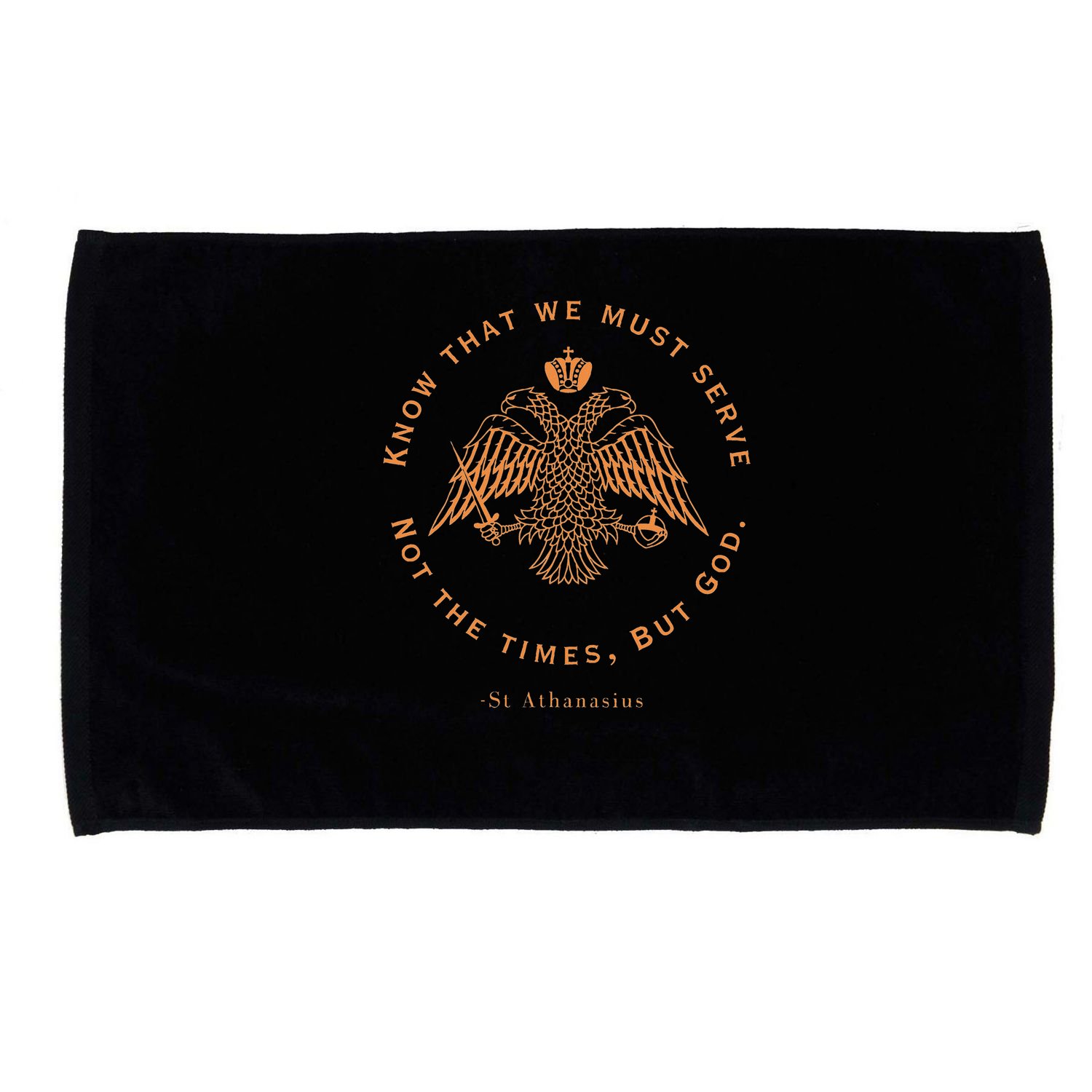 Eastern Orthodox Christian Saint Athanasius Microfiber Hand Towel