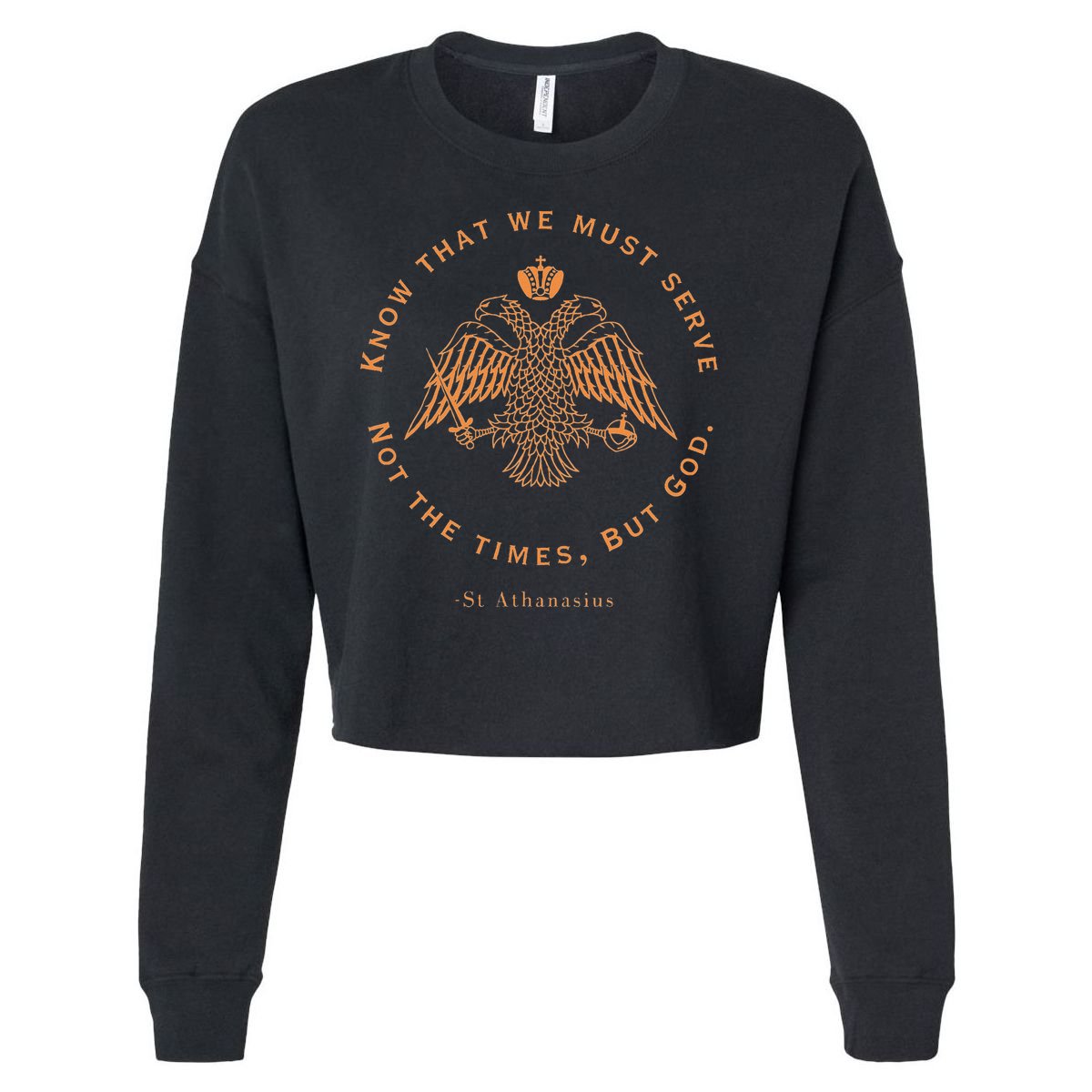 Eastern Orthodox Christian Saint Athanasius Cropped Pullover Crew
