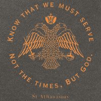 Eastern Orthodox Christian Saint Athanasius Cotton Canvas Backpack