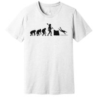 Evolution Of Cliff Diving Jumping Diver Art Premium T-Shirt