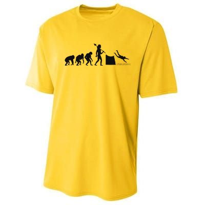 Evolution Of Cliff Diving Jumping Diver Art Performance Sprint T-Shirt