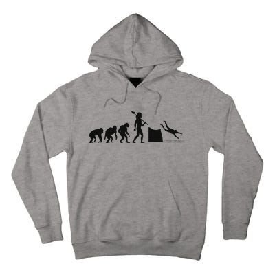 Evolution Of Cliff Diving Jumping Diver Art Tall Hoodie