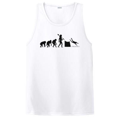 Evolution Of Cliff Diving Jumping Diver Art PosiCharge Competitor Tank