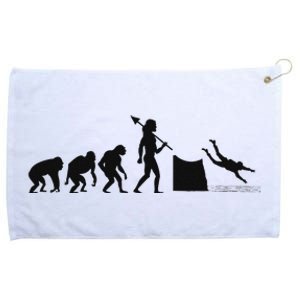 Evolution Of Cliff Diving Jumping Diver Art Grommeted Golf Towel