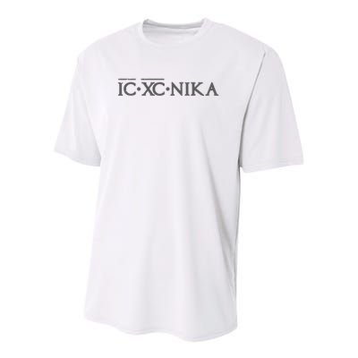 Eastern Orthodox Christian Ic Xc Nika Youth Performance Sprint T-Shirt