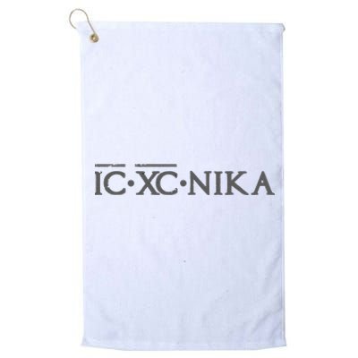 Eastern Orthodox Christian Ic Xc Nika Platinum Collection Golf Towel