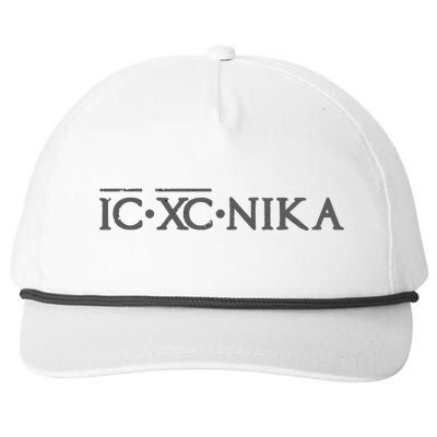 Eastern Orthodox Christian Ic Xc Nika Snapback Five-Panel Rope Hat