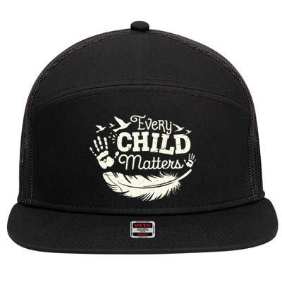 Every Orange Day Child Kindness Matter 2024 Anti Bully 7 Panel Mesh Trucker Snapback Hat