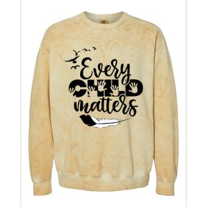 Every Orange Day Child Kindness Matter 2024 Anti Bully Colorblast Crewneck Sweatshirt