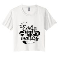 Every Orange Day Child Kindness Matter 2024 Anti Bully Women's Crop Top Tee