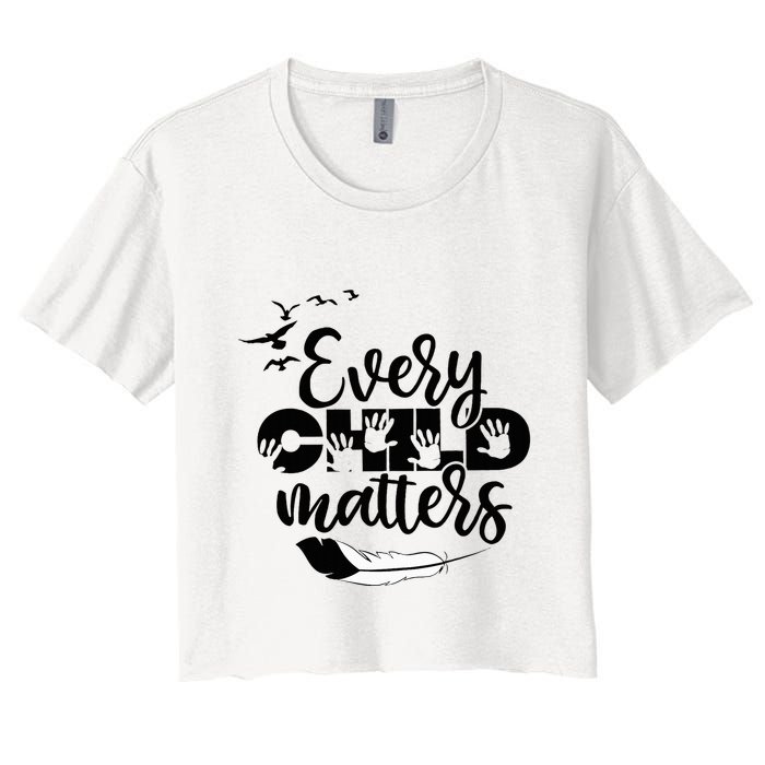 Every Orange Day Child Kindness Matter 2024 Anti Bully Women's Crop Top Tee