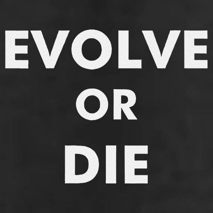 Evolve Or Die Funny Quote Trucker Hat