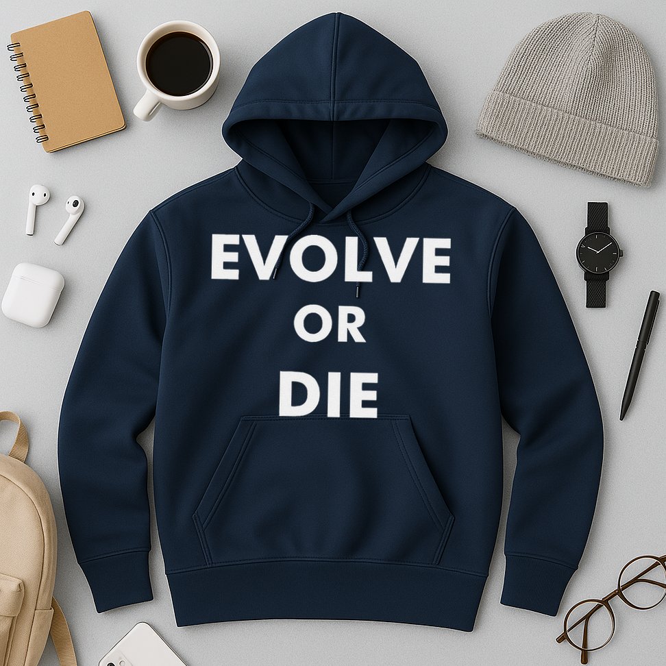 Evolve Or Die Funny Quote Hoodie