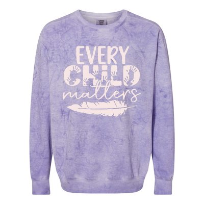 Every Orange Day Child Kindness Matter 2024 Colorblast Crewneck Sweatshirt