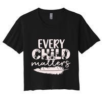 Every Orange Day Child Kindness Matter 2024 Women's Crop Top Tee