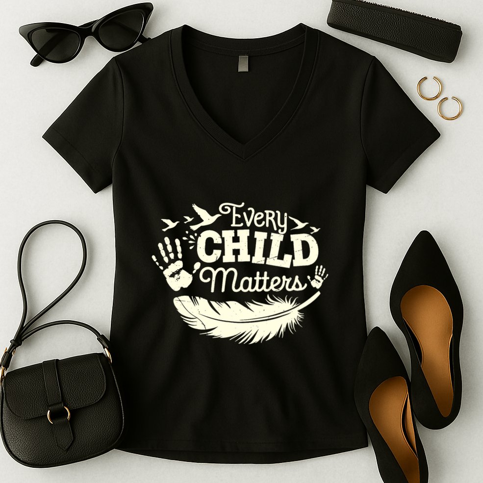Every Orange Day Child Kindness Matter 2024 Anti Bully Women's V-Neck T-Shirt