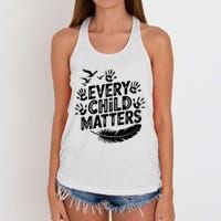 Every Orange Day Child Kindness Matter 2024 Anti Bully Women's Knotted Racerback Tank