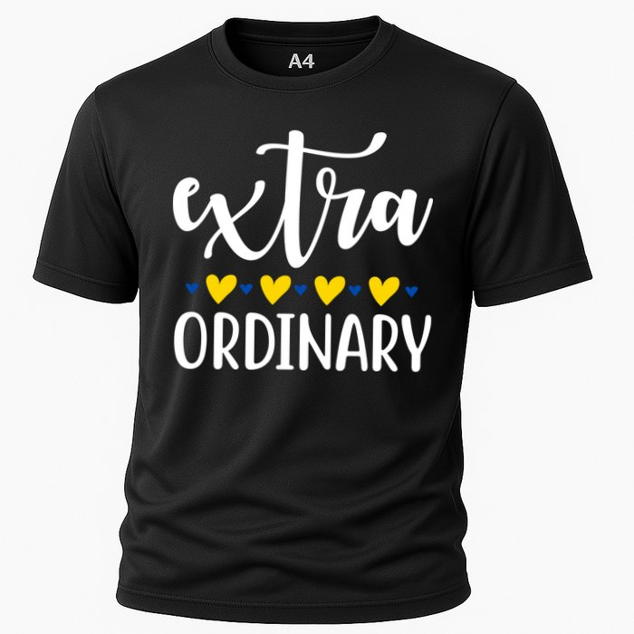 Extra Ordinary Down Syndrome Awareness Cooling Performance Crew T-Shirt