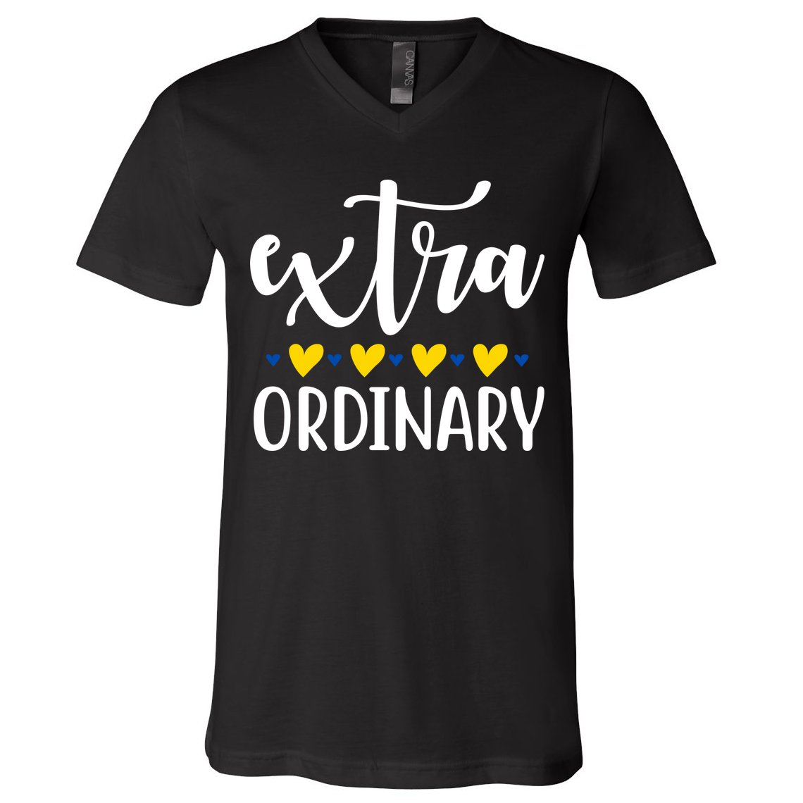 Extra Ordinary Down Syndrome Awareness V-Neck T-Shirt