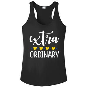 Extra Ordinary Down Syndrome Awareness Ladies PosiCharge Competitor Racerback Tank