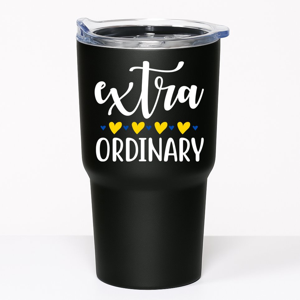 Extra Ordinary Down Syndrome Awareness Tumbler