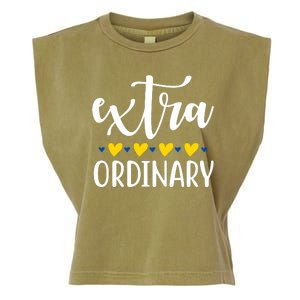 Extra Ordinary Down Syndrome Awareness Garment-Dyed Women's Muscle Tee