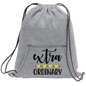 Extra Ordinary Down Syndrome Awareness Sweatshirt Cinch Pack Bag