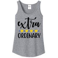 Extra Ordinary Down Syndrome Awareness Ladies Essential Tank