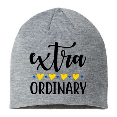 Extra Ordinary Down Syndrome Awareness Sustainable Beanie