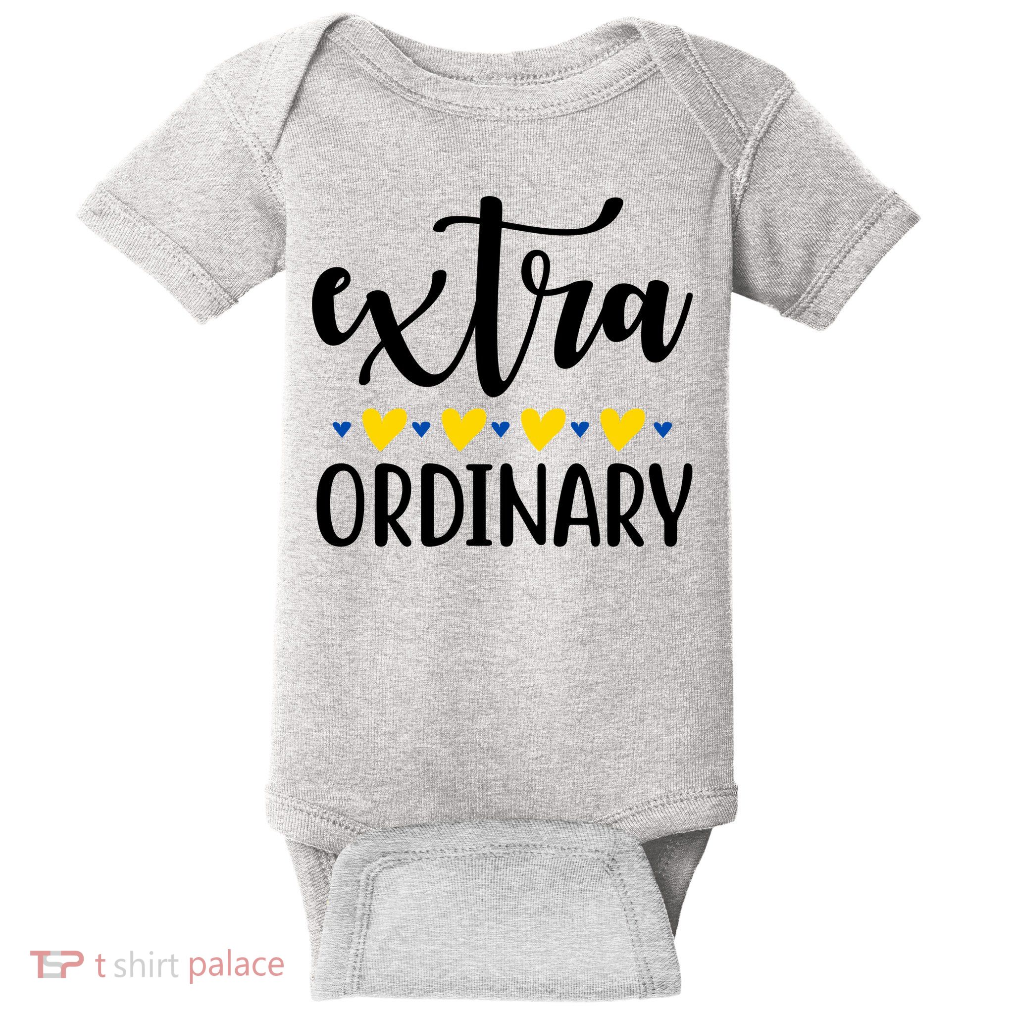 Extra Ordinary Down Syndrome Awareness Baby Bodysuit