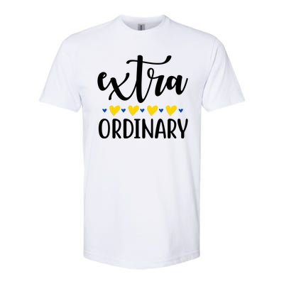 Extra Ordinary Down Syndrome Awareness Softstyle® CVC T-Shirt