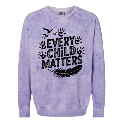 Every Orange Day Child Kindness Matter 2024 Anti Bully Colorblast Crewneck Sweatshirt