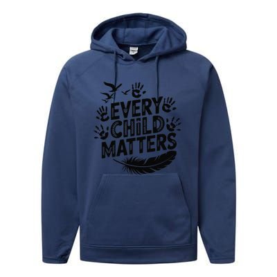 Every Orange Day Child Kindness Matter 2024 Anti Bully Performance Fleece Hoodie