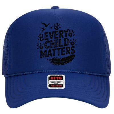 Every Orange Day Child Kindness Matter 2024 Anti Bully High Crown Mesh Back Trucker Hat