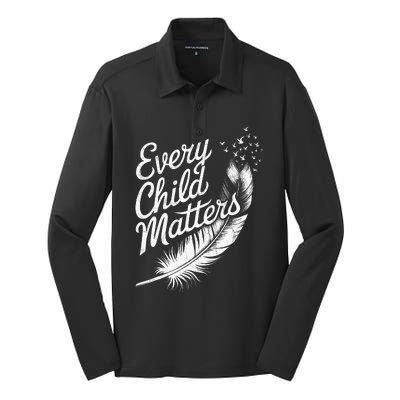 Every Orange Day Child Kindness Matter 2024 Silk Touch Performance Long Sleeve Polo