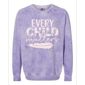 Every Orange Day Child Kindness Matter 2024 Anti Bully Colorblast Crewneck Sweatshirt