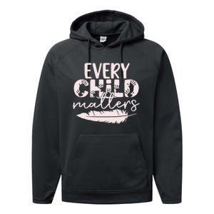 Every Orange Day Child Kindness Matter 2024 Anti Bully Performance Fleece Hoodie