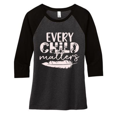 Every Orange Day Child Kindness Matter 2024 Anti Bully Women's Tri-Blend 3/4-Sleeve Raglan Shirt