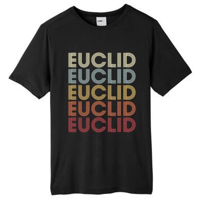 Euclid Ohio Euclid Oh Retro Vintage Text Gift Tall Fusion ChromaSoft Performance T-Shirt